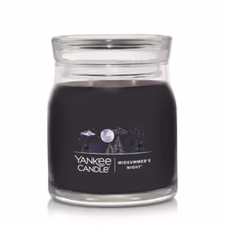 Yankee Candle MidSummer's Night Scented  Signature 13oz Medium Jar 2-Wick Candle  Over 35 Hours of Burn Time