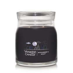 Yankee Candle MidSummer's Night Scented  Signature 13oz Medium Jar 2-Wick Candle  Over 35 Hours of Burn Time