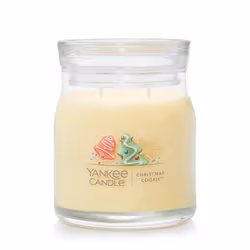 Yankee Candle Christmas Cookie Scented  Signature 13oz Medium Jar 2-Wick Candle  Over 35 Hours of Burn Time  Holiday Candle