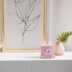 Yankee Candle Wild Orchid Scented  Signature 13oz Medium Jar 2-Wick Candle  Over 35 Hours of Burn Time