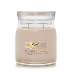 Yankee Candle Vanilla Crme Brl?e Scented  Signature 13oz Medium Jar 2-Wick Candle  Over 35 Hours of Burn Time