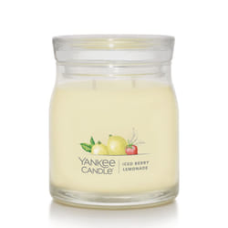 Yankee Candle Iced Berry Lemonade Scented  Signature 13oz Medium Jar 2-Wick Candle  Over 35 Hours of Burn Time