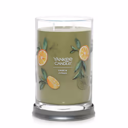 Yankee Candle Sage & Citrus Scented  Signature 20oz Large Tumbler 2-Wick Candle Long-lasting and Clean Burn  Over 60 Hours of ...