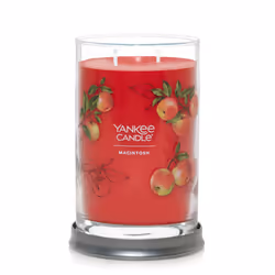 Yankee Candle Macintosh Scented  Signature 20oz Large Tumbler 2-Wick Candle  Over 60 Hours of Burn Time