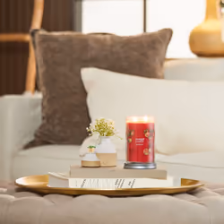 Yankee Candle Macintosh Scented  Signature 20oz Large Tumbler 2-Wick Candle  Over 60 Hours of Burn Time