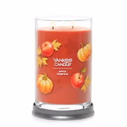 Yankee Candle Apple Pumpkin Scented Signature 20oz Large Tumbler 2-Wick Candle Over 60 Hours of Burn Time