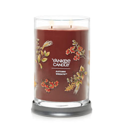 Yankee Candle Autumn Wreath Scented  Signature 20oz Large Tumbler 2-Wick Candle  Over 60 Hours of Burn Time