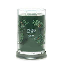 Yankee Candle Balsam & Cedar Scented  Signature 20oz Large Tumbler 2-Wick Candle  Over 60 Hours of Burn Time - Christmas | Holiday Fragrance