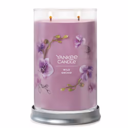 Yankee Candle Wild Orchid Scented Signature Collection 20oz Large Tumbler 2-Wick Soy Candle with Over 60 Hours of Burn Time ...