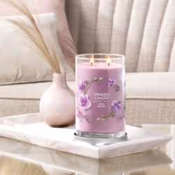Yankee Candle Wild Orchid Scented  Signature Collection 20oz Large Tumbler 2-Wick Soy Candle with Over 60 Hours of Burn Time  Ideal for Home Decor