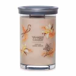 Yankee Candle Vanilla Crme Brl?e Scented Signature 20oz Large Tumbler 2-Wick Candle Over 60 Hours of Burn Time Ideal for D ...