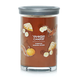 Yankee Candle Pumpkin Banana Scone Scented  Signature 20oz Large Tumbler 2-Wick Candle  Over 60 Hours of Burn Time