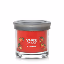 Yankee Candle Macintosh Scented  Signature 4.3oz Small Tumbler Single Wick Candle  Over 20 Hours of Burn Time