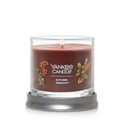 Yankee Candle Autumn Wreath Scented  Signature 4.3oz Small Tumbler Single Wick Candle  Over 20 Hours of Burn Time
