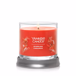 Yankee Candle Sparkling Cinnamon Scented Signature 4.3oz Small Tumbler Single Wick Candle Over 20 Hours of Burn Time Chris ...