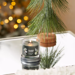 Yankee Candle Silver Sage & Pine Scented  Signature 4.3oz Small Tumbler Single Wick Candle  Over 20 Hours of Burn Time  Christmas | Holiday Candle
