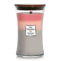 WoodWick Large Hourglass Candle, Shoreline - Premium Soy Blend Wax, Pluswick Innovation Wood Wick, Made in USA
