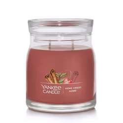 Yankee Candle Home Sweet Home Scented  Signature 13oz Medium Jar 2-Wick Candle  Over 35 Hours of Burn Time
