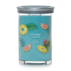 Yankee Candle Bahama Breeze Scented  Signature 20oz Large Tumbler 2-Wick Candle  Over 60 Hours of Burn Time