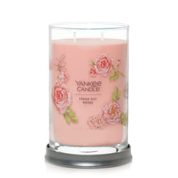 Yankee Candle Fresh Cut Roses Scented  Signature 20oz Large Tumbler 2-Wick Candle  Over 60 Hours of Burn Time