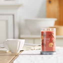 Yankee Candle Kitchen Spice Scented  Signature 20oz Large Tumbler 2-Wick Candle  Over 60 Hours of Burn Time