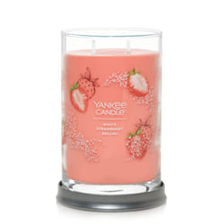 Yankee Candle White Strawberry Bellini Scented  Signature 20oz Large Tumbler 2-Wick Candle  Over 60 Hours of Burn Time