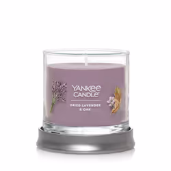 Yankee Candle Dried Lavender & Oak Scented Signature 4.3oz Small Tumbler Single Wick Candle Over 20 Hours of Burn Time