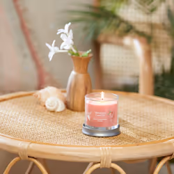 Yankee Candle White Strawberry Bellini Scented  Signature 4.3oz Small Tumbler Single Wick Candle  Over 20 Hours of Burn Time