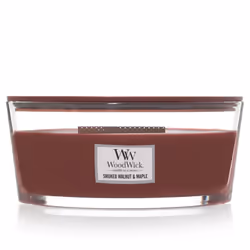 WoodWick Ellipse Scented Candle  Smoked Walnut & Maple  16oz | Up to 50 Hours Burn Time