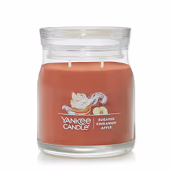 Yankee Candle Sugared Cinnamon Apple Scented Signature 13oz Medium Jar 2-Wick Candle Over 35 Hours of Burn Time