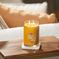 Yankee Candle Harvest Scented  Signature 20oz Large Jar 2-Wick Candle  Over 60 Hours of Burn Time
