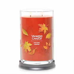 Yankee Candle Autumn Leaves Scented Signature 20oz Large Tumbler 2-Wick Candle Over 60 Hours of Burn Time
