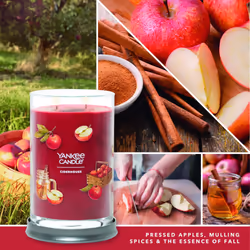 Yankee Candle Ciderhouse Scented  Signature 20oz Large Tumbler 2-Wick Candle  Over 60 Hours of Burn Time