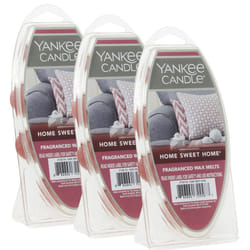Yankee Candle Home Sweet Home Wax Melts  6 Count (Pack of 3)  Ideal for Use in All Wax Warmers  Perfect for DIY Candle Making