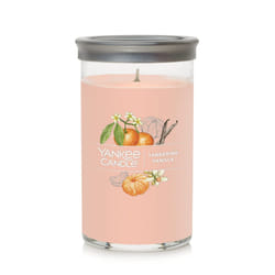 Yankee Candle Tangerine & Vanilla Signature Medium Pillar Candle  14.25oz  Light Orange