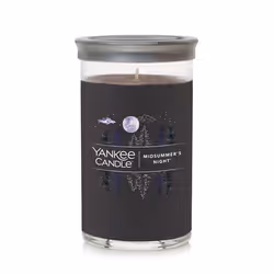 Yankee Candle MidSummer's Night Signature Medium Pillar Candle 14.25oz Black