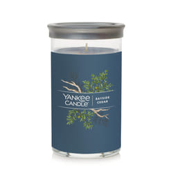 Yankee Candle Bayside Cedar Signature Medium Pillar Candle  14.25oz