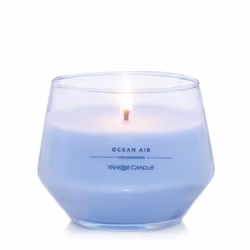 Yankee Candle Studio Medium Candle Ocean Air 10 oz: Long-Lasting Essential-Oil Scented Soy Wax Blend Candle | 40-65 Hours ...