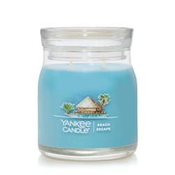 Yankee Candle Beach Escape Scented  Signature 13oz Medium Jar 2-Wick Candle  Over 35 Hours of Burn Time