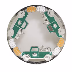 Yankee Candle Autumn Pumpkins with Green Truck Illuma-Lid Jar Candle Topper - For Large and Medium Original Jar Candles Only  ...