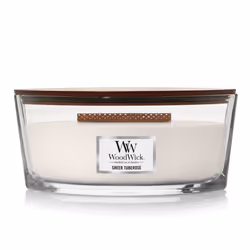 WoodWick Ellipse Candle Sheer Tuberose 16 oz Pink