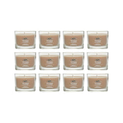 Yankee Candle Signature Votive Mini Candle Jar  Amber & Sandalwood Scent  Natural Soy Wax Blend Candle with Natural Fiber Wick  1.3 OZ Glass Jar (Pack