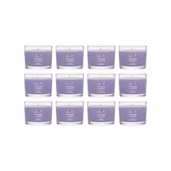 Yankee Candle Signature Votive Mini Candle Jar  Lilac Blossoms Scent  Natural Soy Wax Blend Candle with Natural Fiber Wick  1 ...