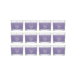 Yankee Candle Signature Votive Mini Candle Jar  Lilac Blossoms Scent  Natural Soy Wax Blend Candle with Natural Fiber Wick  1.3 OZ Glass Jar (Pack of