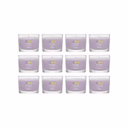Yankee Candle Signature Votive Mini Candle Jar Lemon Lavender Scent Natural Soy Wax Blend Candle with Natural Fiber Wick 1 ...