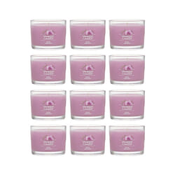 Yankee Candle Signature Votive Mini Candle Jar  Wild Orchid Scent  Natural Soy Wax Blend Candle with Natural Fiber Wick  1.3 OZ Glass Jar (Pack of 12)