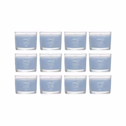 Yankee Candle Signature Votive Mini Candle Jar Ocean Air Scent Natural Soy Wax Blend Candle with Natural Fiber Wick 1.3 OZ ...