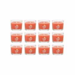 Yankee Candle Signature Votive Mini Candle Jar  Spiced Pumpkin Scent  Natural Soy Wax Blend Candle with Natural Fiber Wick  1 ...