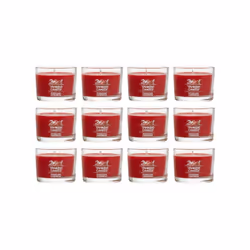Yankee Candle Signature Votive Mini Candle Jar Sparkling Cinnamon Scent Natural Soy Wax Blend Candle with Natural Fiber Wic ...