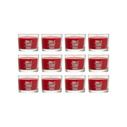 Yankee Candle Signature Votive Mini Candle Jar  Sparkling Cinnamon Scent  Natural Soy Wax Blend Candle with Natural Fiber Wick  1.3 OZ Glass Jar (Pack